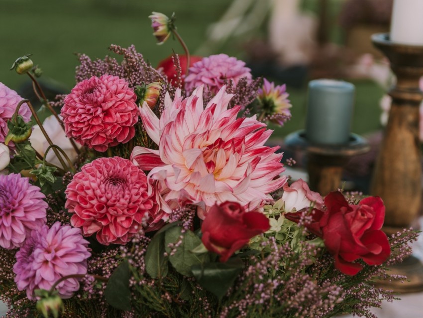 Flowers Bouquet Composition Decoration Background