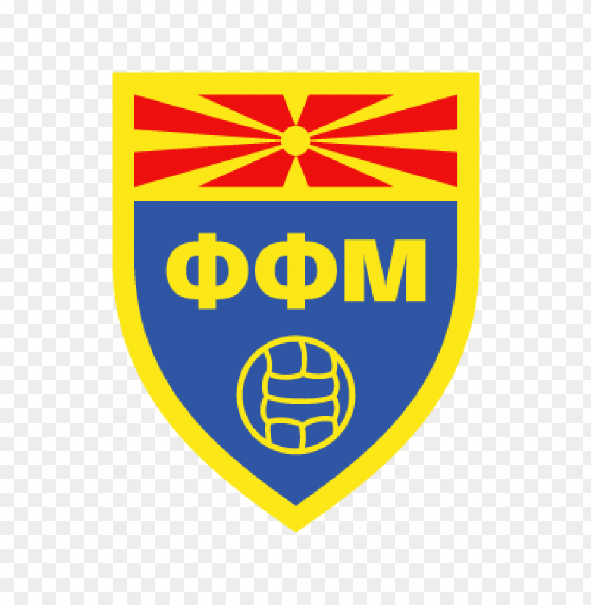 Macedonian football federation, crest logo, soccer emblem, sports organization, national team badge