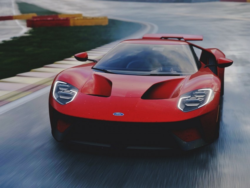 Ford Gt Ford Sports Car Car Front View Background