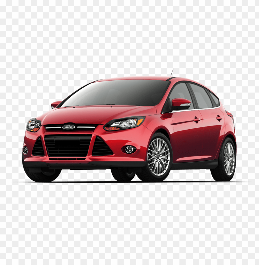 car, vehicle, red sedan, automobile, compact car, Ford, hatchback