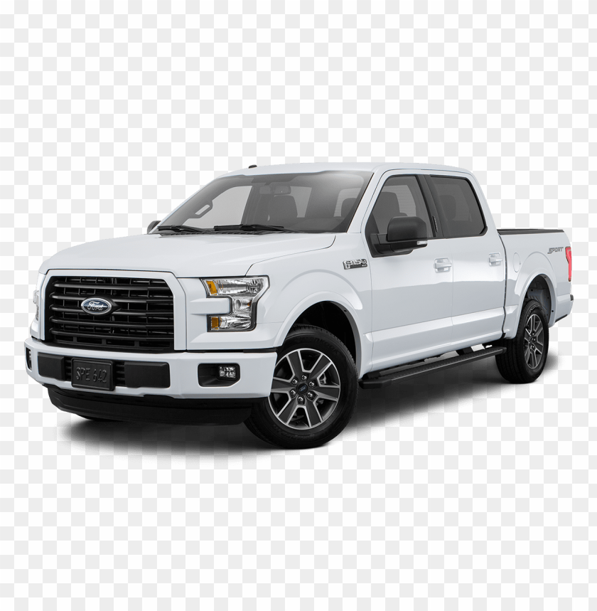 truck, pickup, vehicle, automotive, transportation, white truck, four-door truck