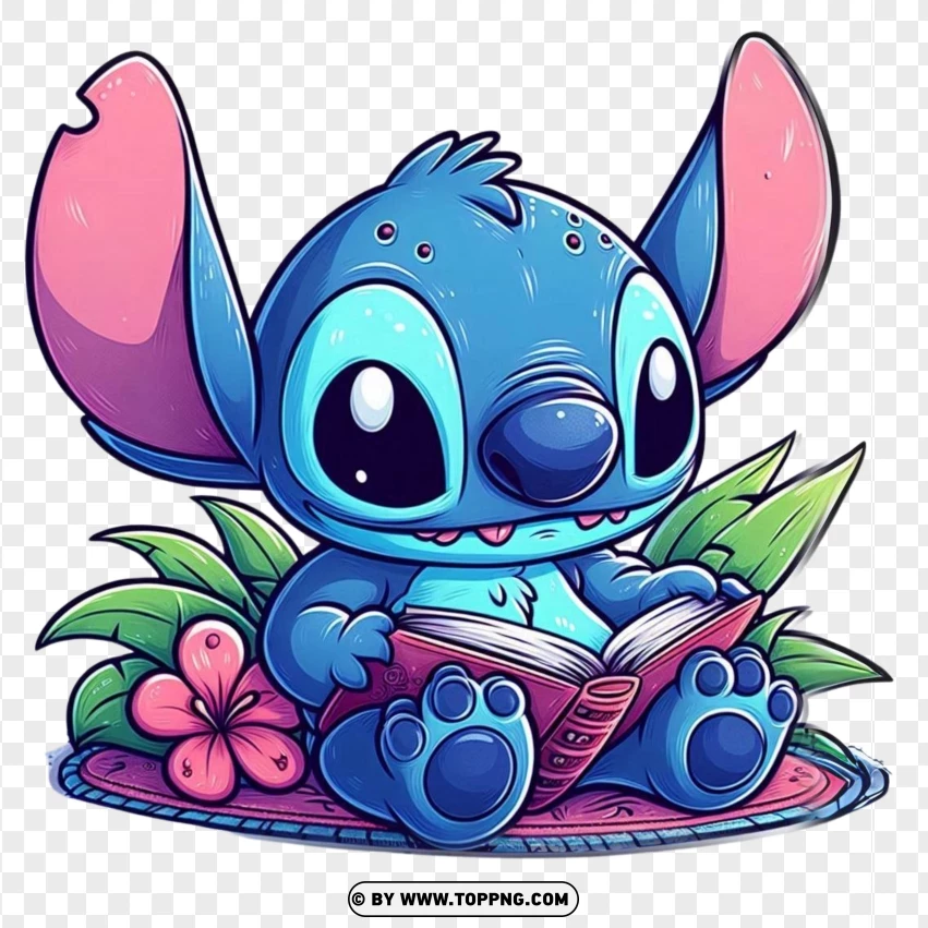 Fotos Do Stitch Reading PNG Transparent Background