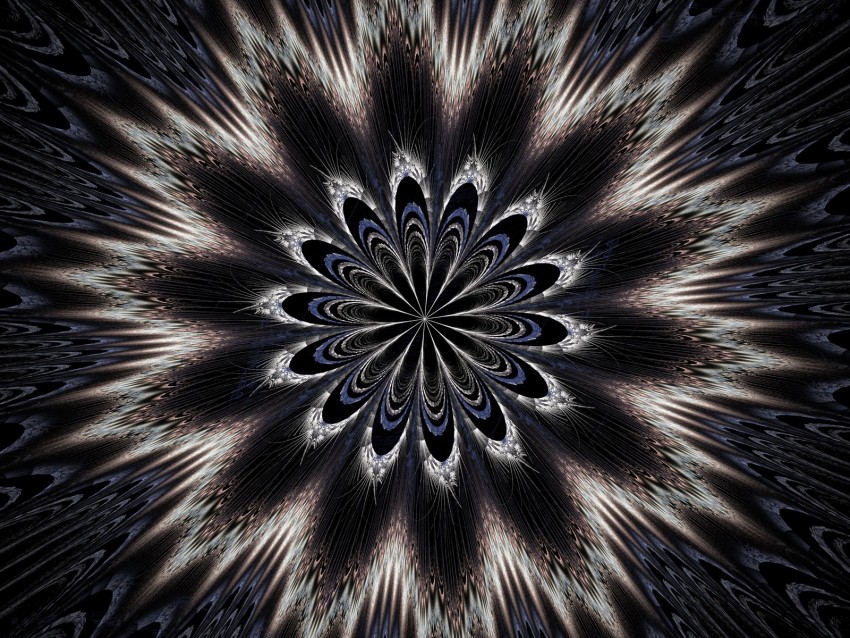 fractal, kaleidoscope, symmetry, abstraction