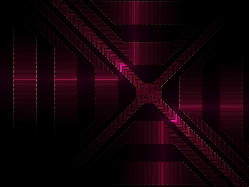 fractal, lines, arrows, geometric, pink, glow