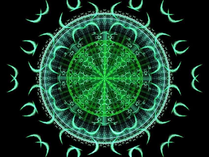 Fractal Pattern Mandala Symmetry Abstraction Background