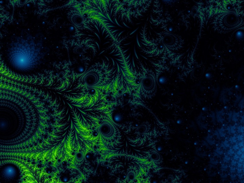 Fractal Pattern Tangled Abstraction Background