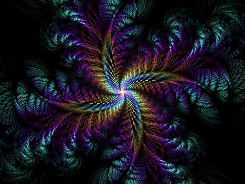 fractal, patterns, twisted, dark