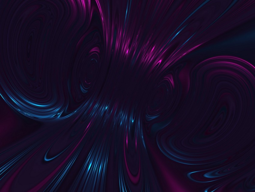 fractal, purple, dark, gleam, abstraction