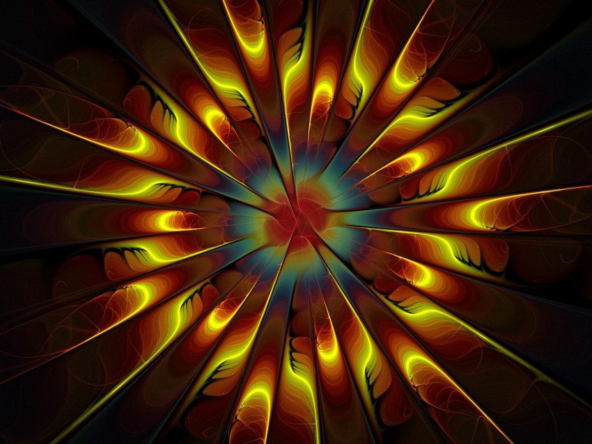 Fractal Scattering Glow Abstraction Background