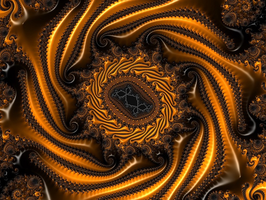 Fractal Shape Twisted Relief Surface Patterns Background