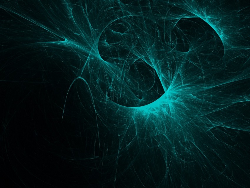 fractal, tangled, energy, glow, abstraction