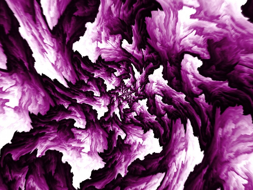 Fractal Tangled Spots Abstraction Purple Background