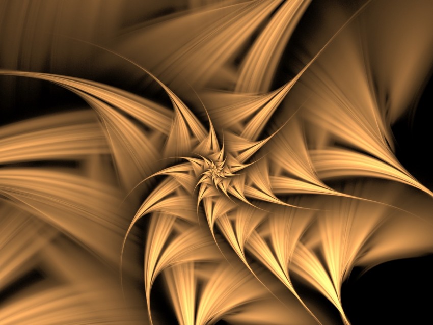 fractal, twisted, spiky, abstraction, digital