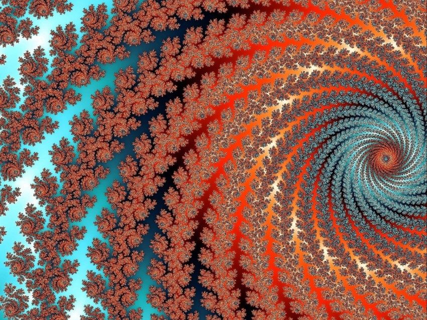 fractal, vortex, twisted, multicolored, abstraction, digital