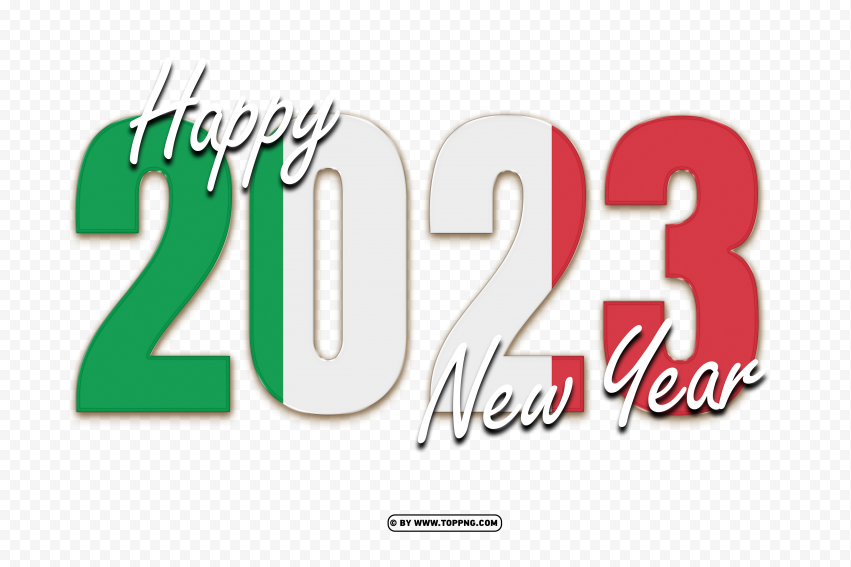 free 2023 happy new year with italy flag png,New year 2023 png,Happy new year 2023 png free download,2023 png,Happy 2023,New Year 2023,2023 png image