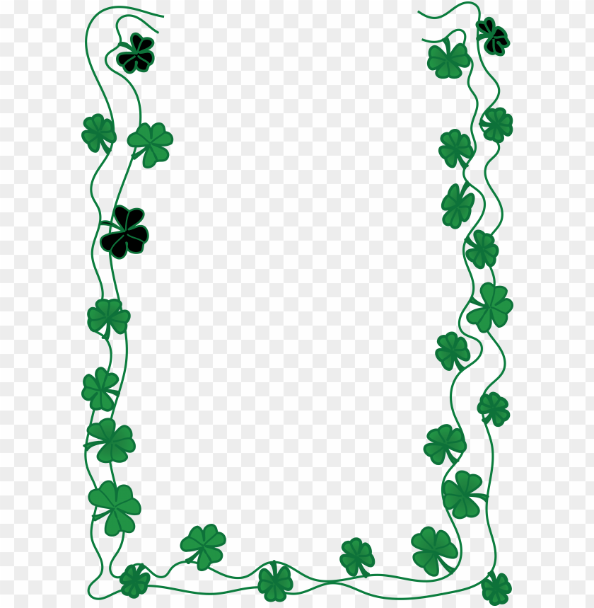 symbol, frame, nature, certificate, four leaf clover, floral border, plant