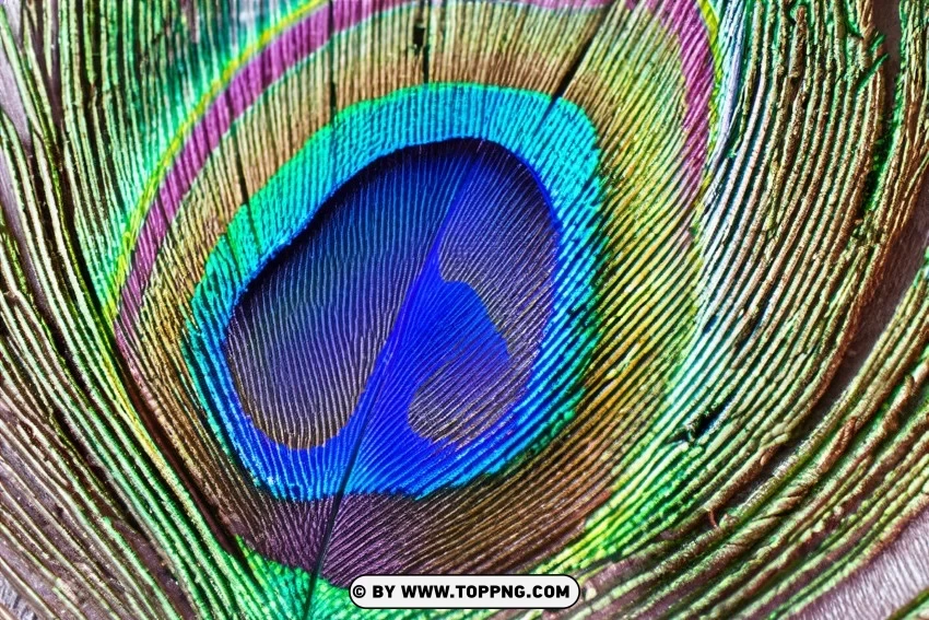 Free Download Peacock Feather Close-up Shot On Textured PNG Transparent Background