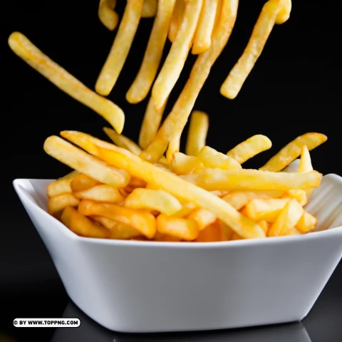 Free Falling French Fries Hd PNG Transparent Background