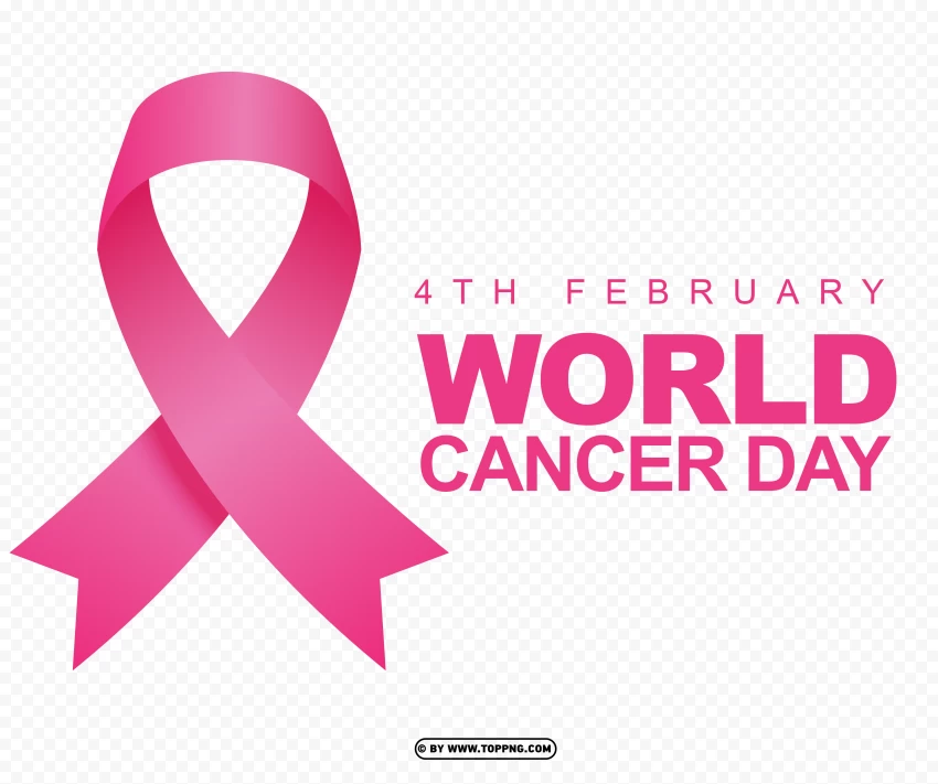 Free Logo 4th February World Cancer Day Hd PNG Transparent Background