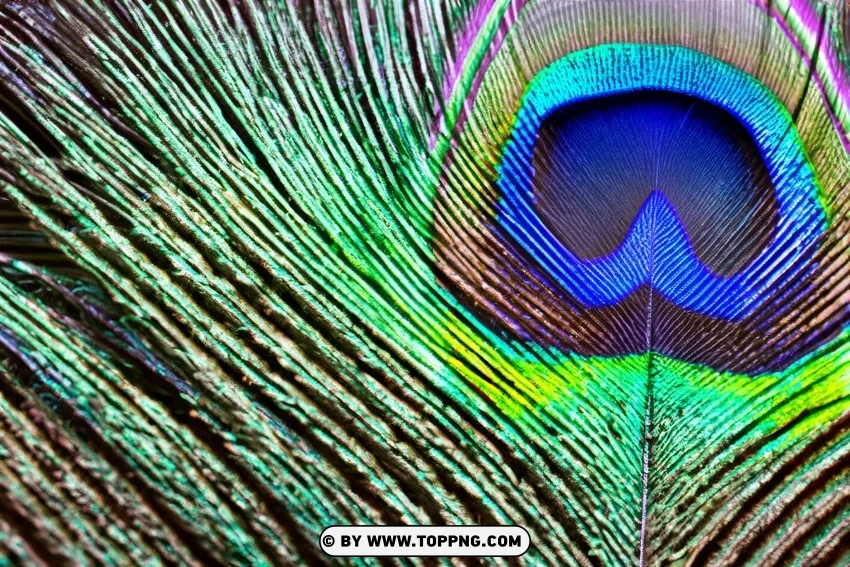 Free Photo Close-up Of Peacock Feather On The Textured PNG Transparent Background