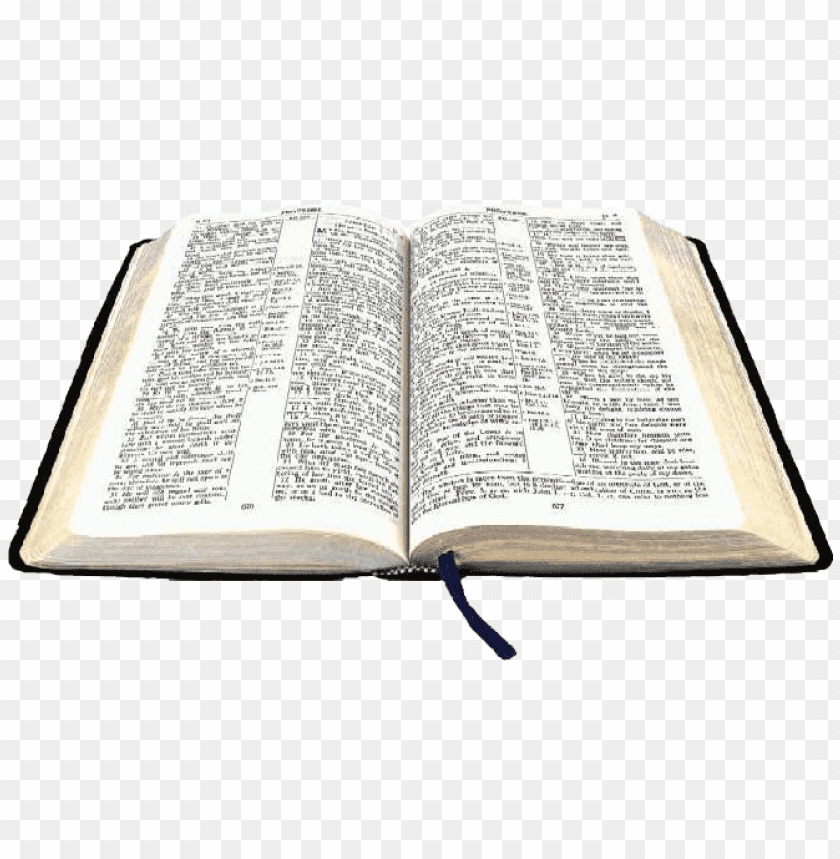 Open dictionary book displaying text on its pages PNG