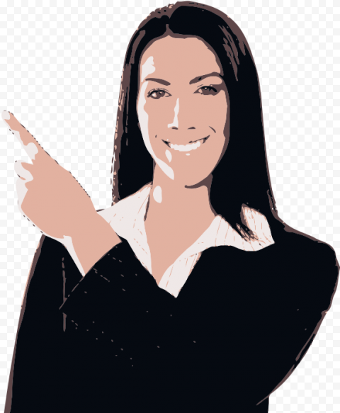 Free Women Pointing Left Images - Stock Photography PNG Transparent Background