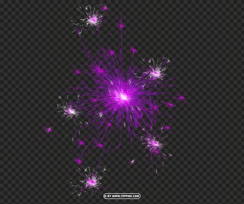 Free Sparkler Purple Color Design Free PNG Transparent Background