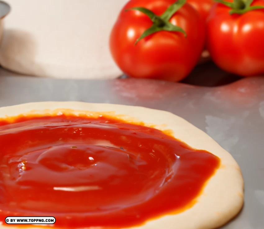 Fresh Sauce For Pizza Dough PNG Transparent Background