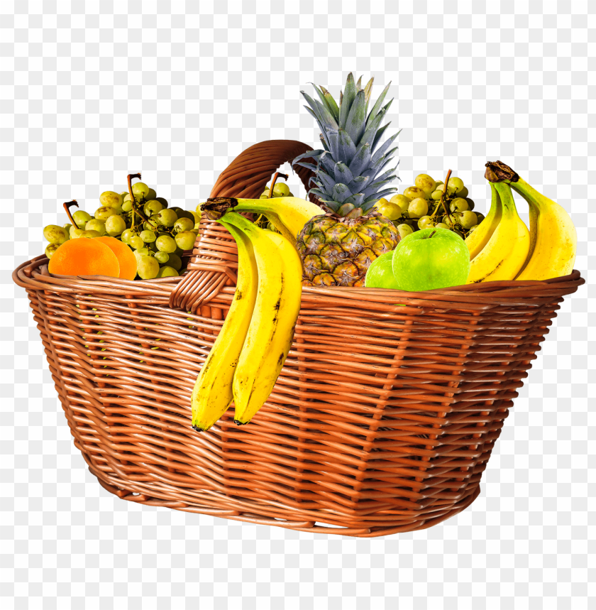 Fruit Basket PNG, healthy, fresh, tropical