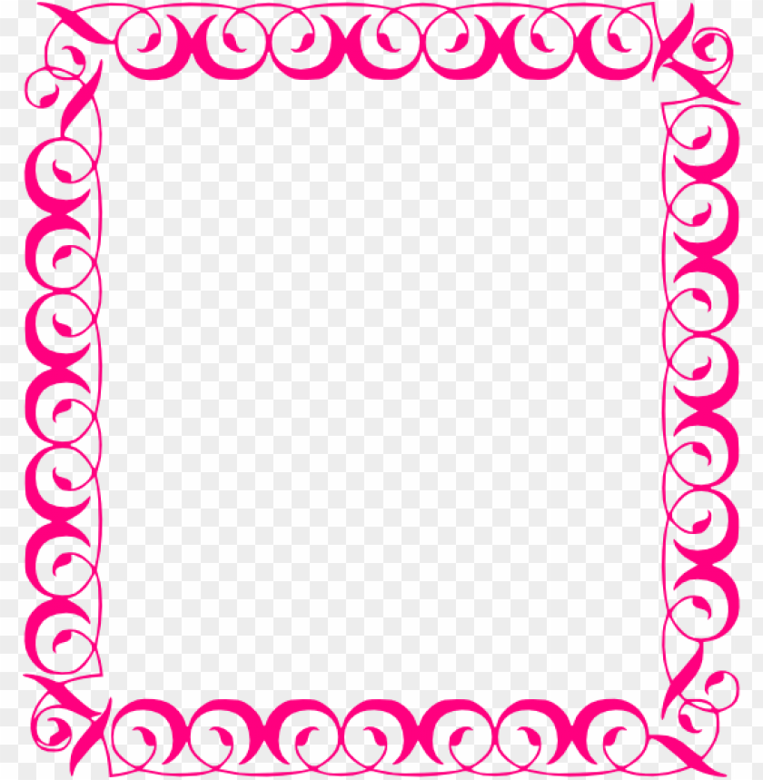 Decoration, Floral Frame, Pink Design, Border Art, Graphic Elements