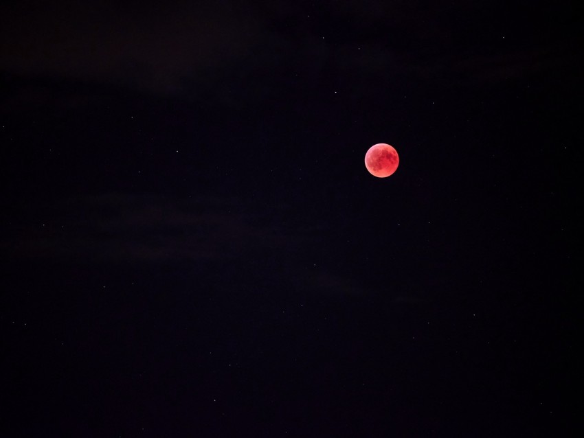 full moon, red moon, moon, night, sky, starry sky