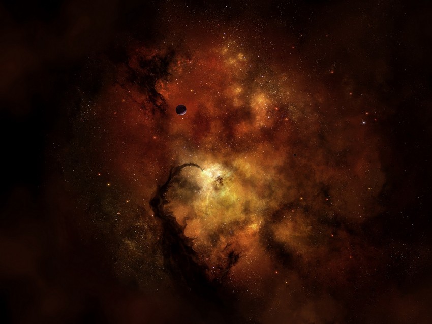 Galaxy Nebula Space Planets Stars Background