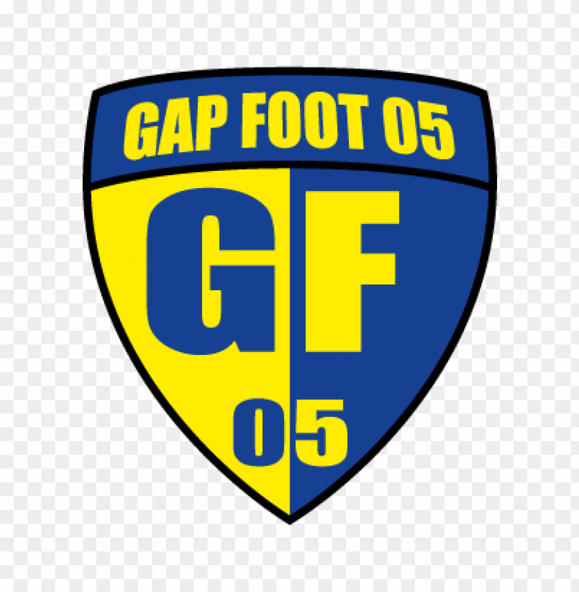 GAP Foot 05, sports logo, football club, blue yellow emblem, athletic brand