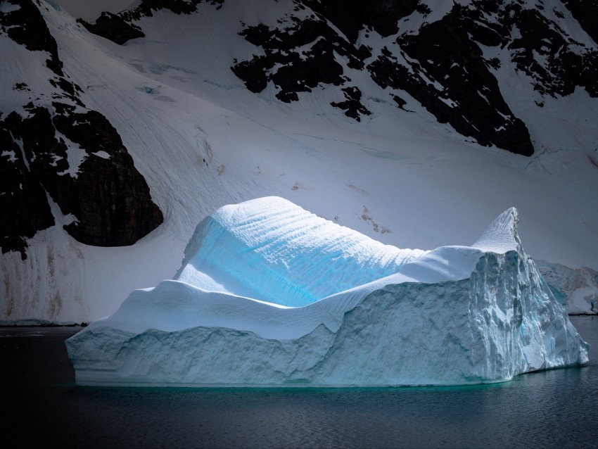 glacier, mountain, snow, antarctica