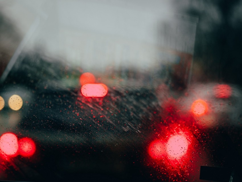 glare, bokeh, shine, light, glass, drops, red