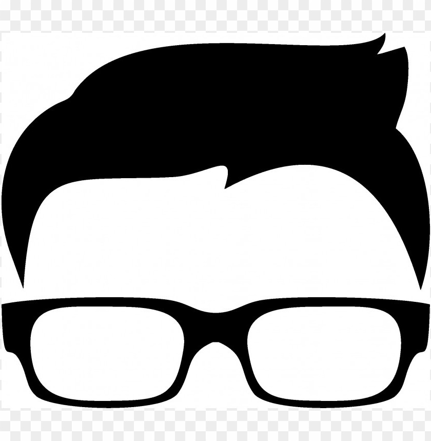 hair, glasses, head, silhouette, hairstyle, eyewear, black and white