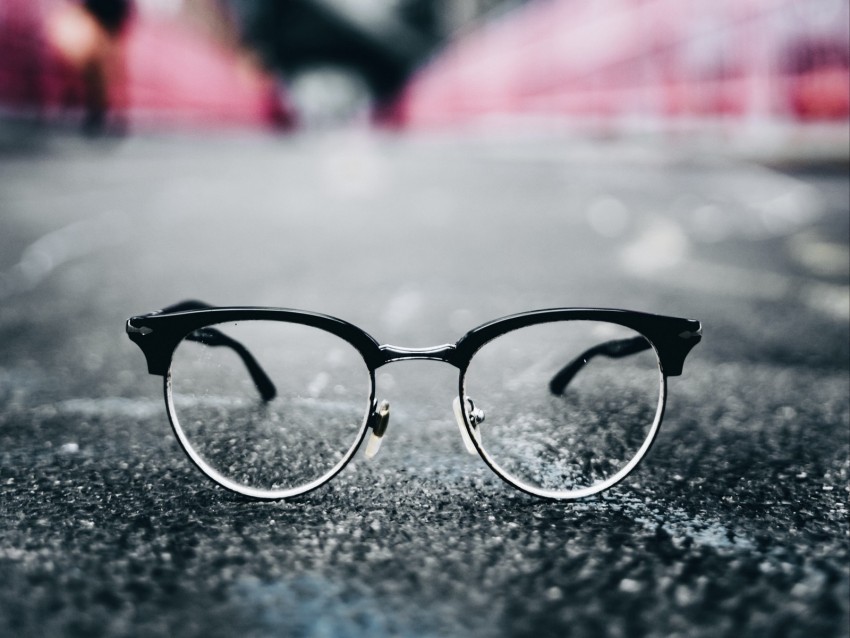 Glasses Lenses Glass Blur Glare Background