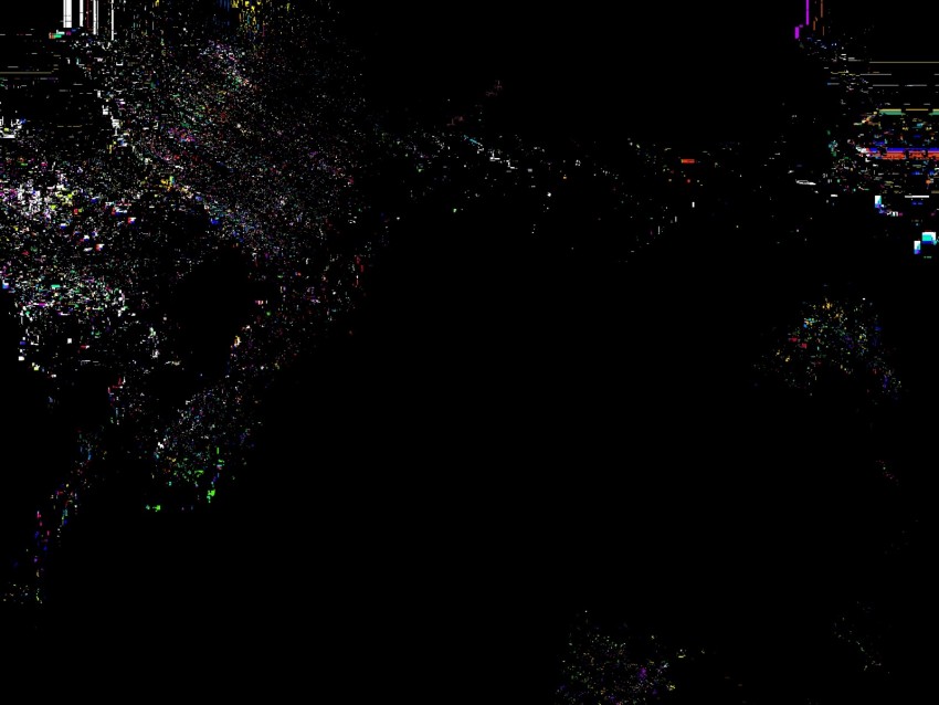 Glitch Noise Interference Digital Distortion Dark Background