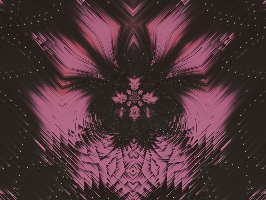 Glitch Pattern Abstraction Digital Noise Pink Background