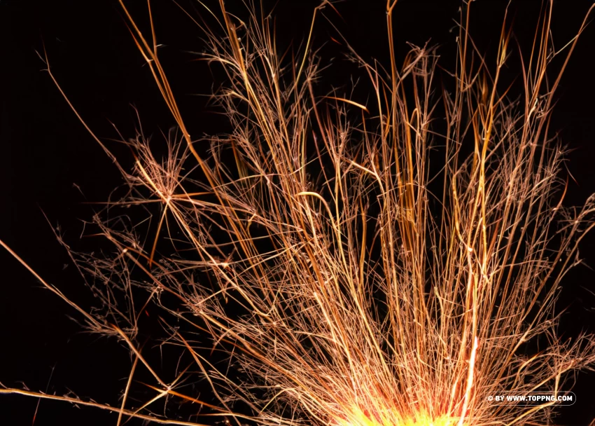 Glowing Fire Sparks Floating In The Air With Stunning PNG Transparent Background