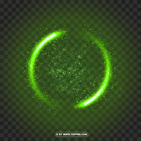 Glowing Light Effect Green Image PNG Transparent Background