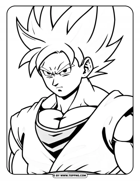 Goku coloring page, Goku character coloring page, Goku cartoon coloring,Goku, cartoon Goku, printable Goku Coloring Page, Goku character coloring pages