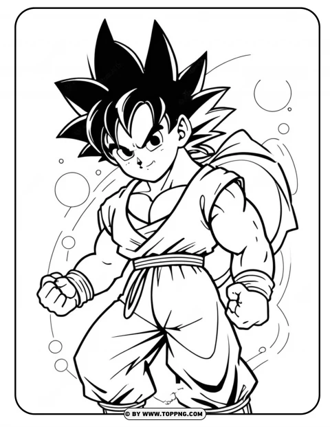 Goku coloring page, Goku character coloring page, Goku cartoon coloring,Goku, cartoon Goku, printable Goku Coloring Page, Goku character coloring pages