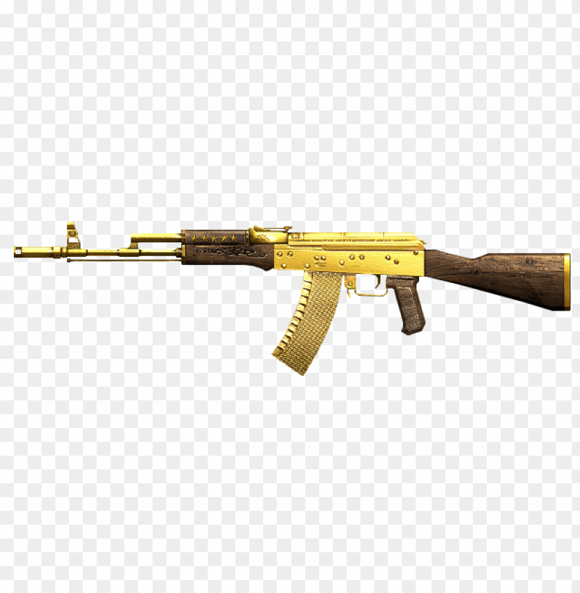 gold ak47 png, gold,png