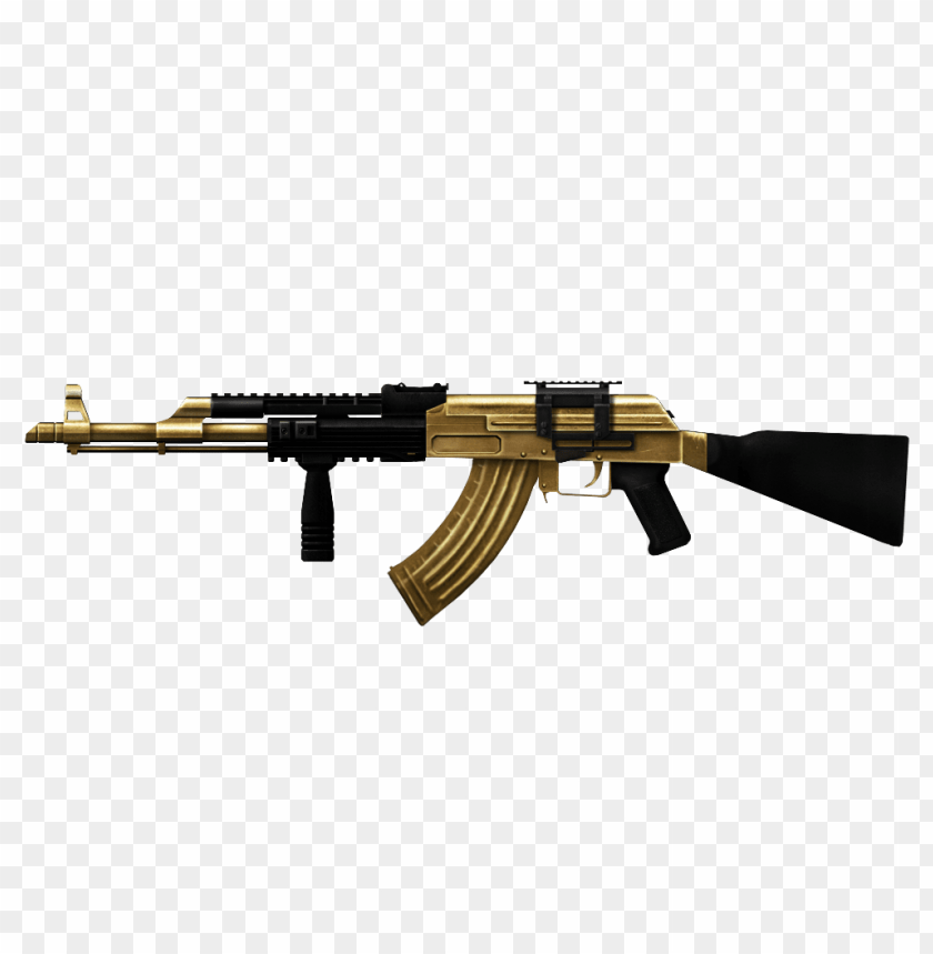 gold ak47 png, gold,png