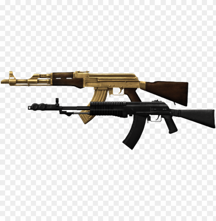 gold ak47 png, gold,png