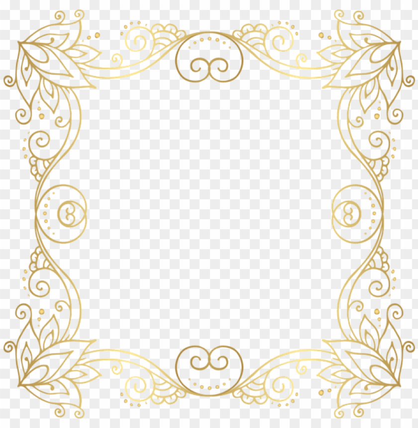 gold border frame