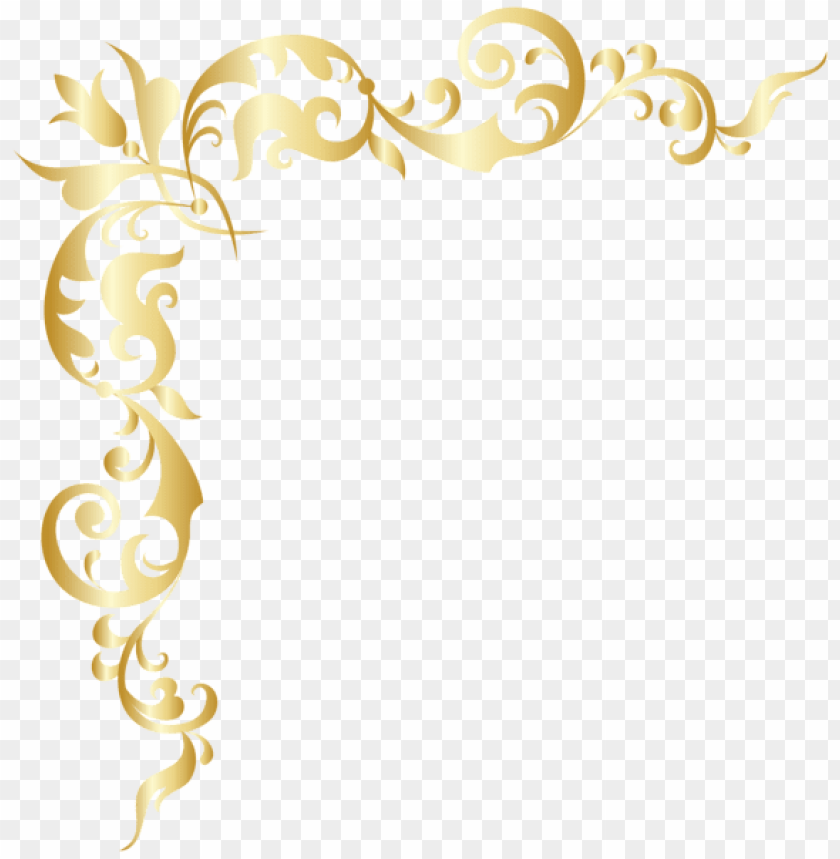 gold corner png