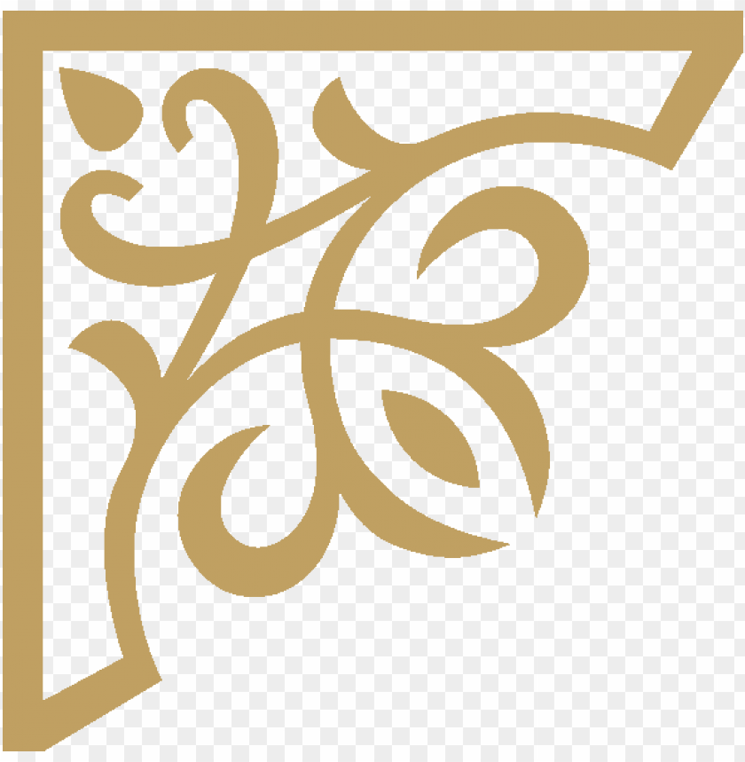 gold corner png, corner,gold,png