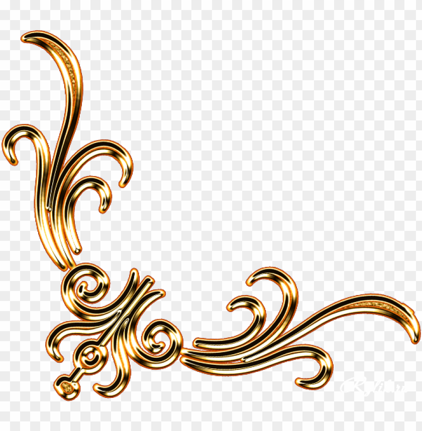 gold corner png, corner,gold,png